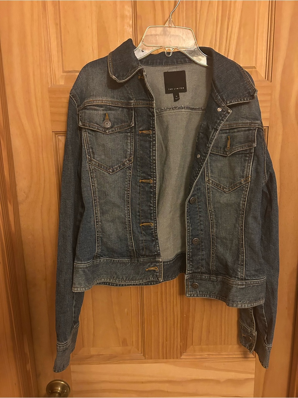 The Limited Blue Denim Trucker Jacket